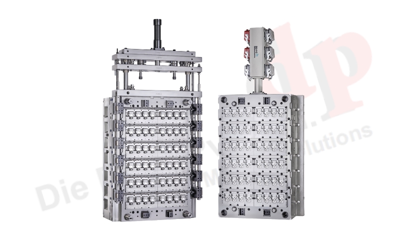 2 - 48 Cavity Full Hot Runner Flip Top Cap With In Mold Closing